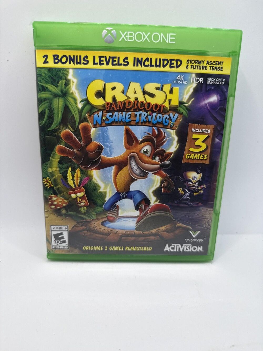 Crash Bandicoot N. Sane Trilogy Microsoft Xbox One Game CIB E10+ 2018 Activision
